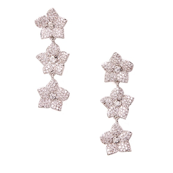 kate spade Jewelry - KATE SPADE • Blooming Pavè Linear Earrings
